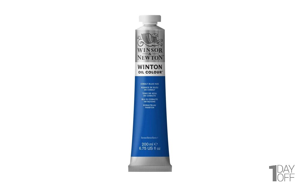 رنگ روغن وینزور (Winsor) سری Winton مقدار 200 میلی‌لیتر رنگ COBALT BLUE HU