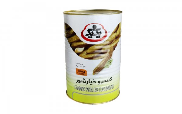 کنسرو خیار شور یک‌و‌یک مقدار 4 کیلوگرم