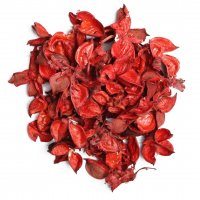 گل خشک پنبه رنگ قرمز مقدار 50 گرم