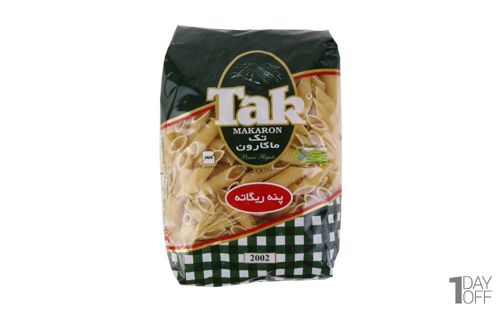 ماکارونی فرمی تک مدل پنه ریگاته مقدار 500 گرم