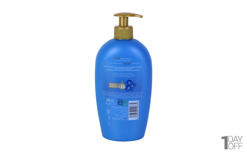 مایع دستشویی لوکس (Lux) مدل Aqua sparkle مقدار 500 میلی‌لیتر
