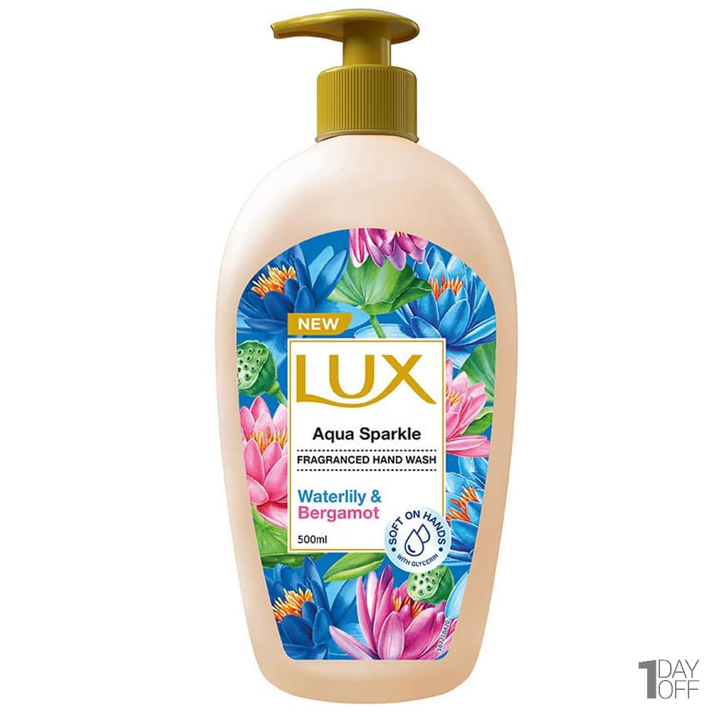 مایع دستشویی لوکس (Lux) مدل Aqua sparkle مقدار 500 میلی‌لیتر