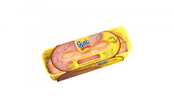 ساندویچ کالباس مرغ 60 درصد نامی‌نو مقدار 240 گرم 