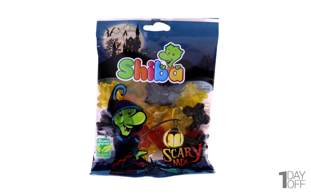 پاستیل میوه‌ای شیبا مدل Scary Mix مقدار 180 گرم