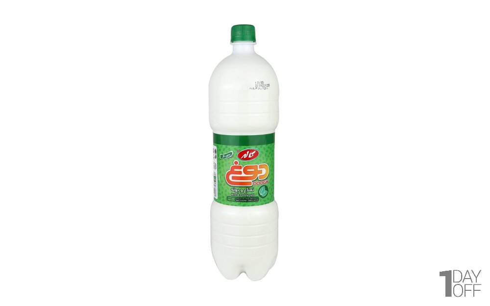 دوغ بدون گاز  با طعم نعناع و پونه کاله مقدار 1.5 لیتر