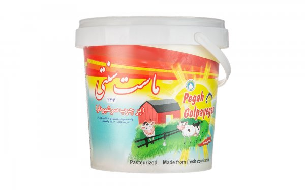 ماست سنتی پرچرب سرشیردار پگاه گلپایگان مقدار 1.4 کیلوگرم