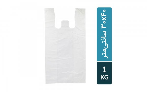 نایلون شفاف دسته‌دار ابعاد 30x40 سانتی‌متر