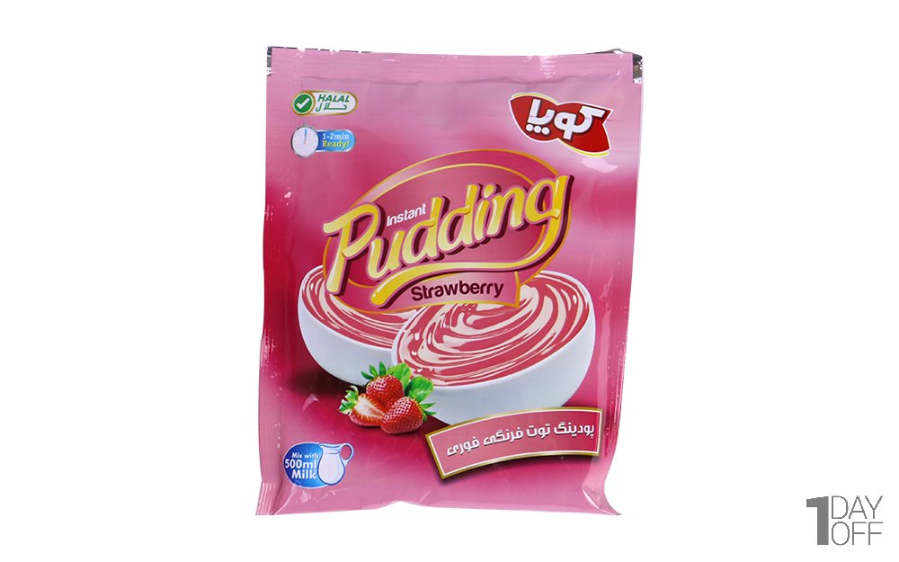 پودینگ توت فرنگی فوری کوپا مقدار 110 گرم