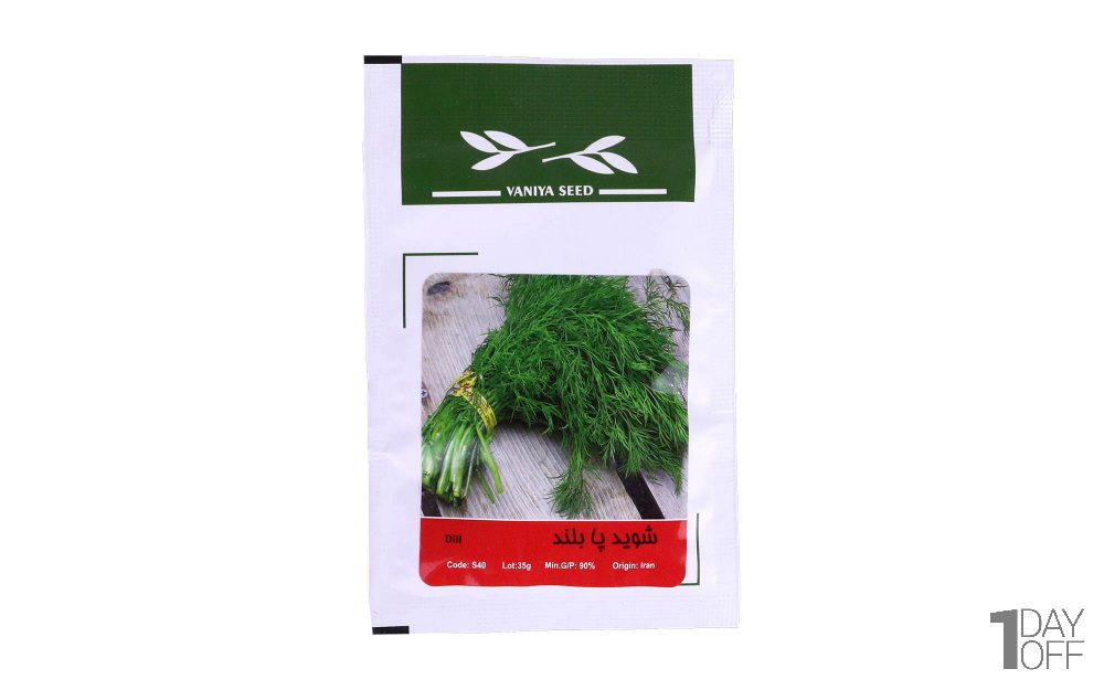  بذر شوید پا بلند (Dill) وانیا آذر سبزینه کد S40 مقدار 35 گرم