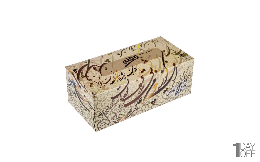 دستمال کاغذی دولایه تافته طرح خیام بسته 150 برگ
