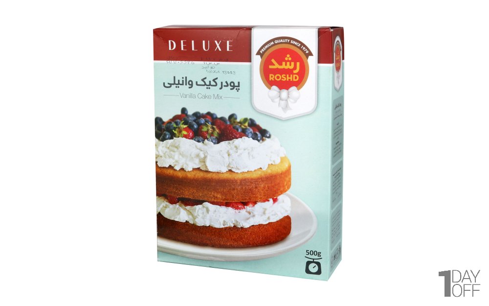 پودر کیک وانیلی رشد مقدار 500 گرم