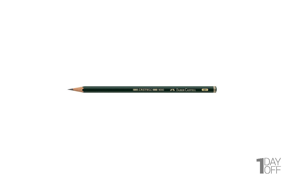 مداد مشکی فابر کاستل (Faber Castell) مدل 9000 نوع 6H 