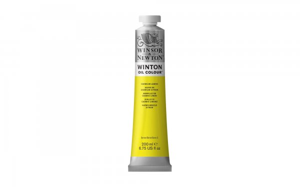 رنگ روغن وینزور (Winsor) سری Winton مقدار 200 میلی‌لیتر رنگ CADMIUM LEMON HUE