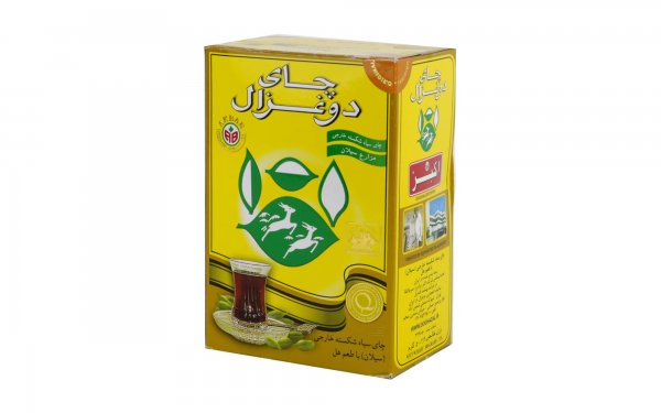 چای سیاه شکسته خارجی سیلان با طعم هل دوغزال مقدار 500 گرم