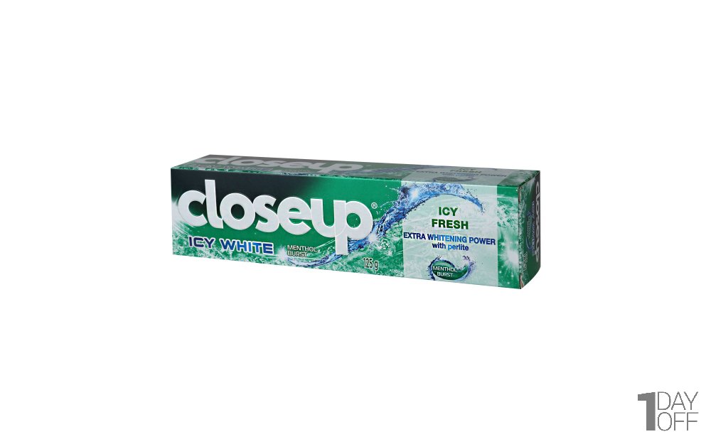 خمیردندان سفیدکننده نعنایی کلوس‌آپ (close up) مقدار 125 گرم