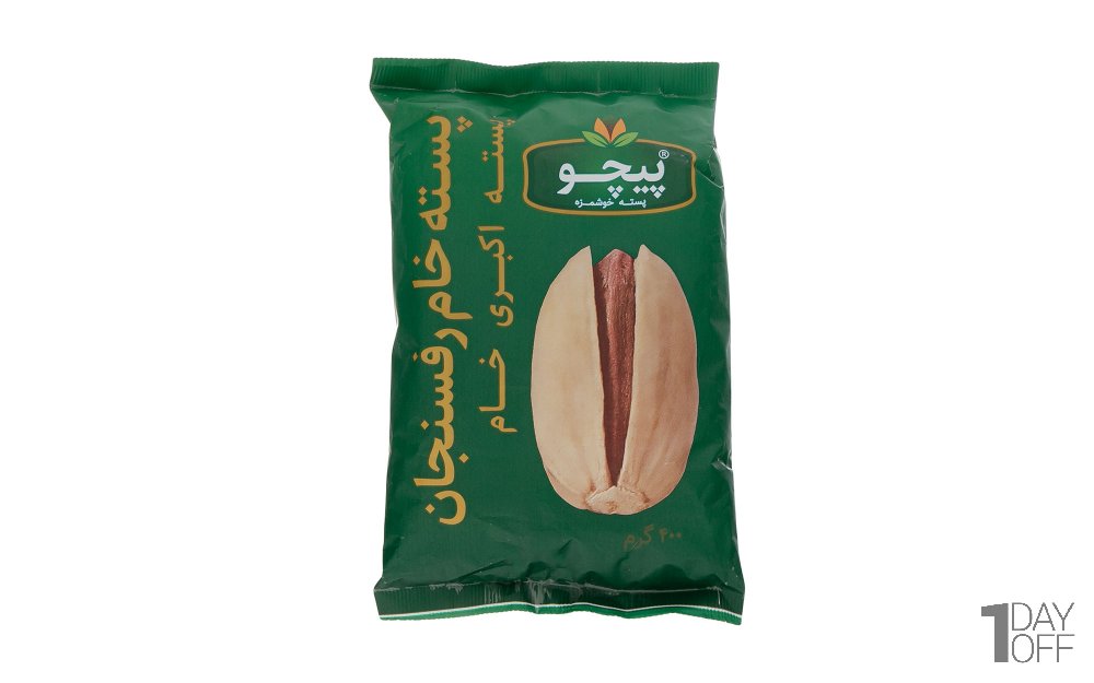 پسته اکبری خام رفسنجان پیچو مقدار 400 گرم