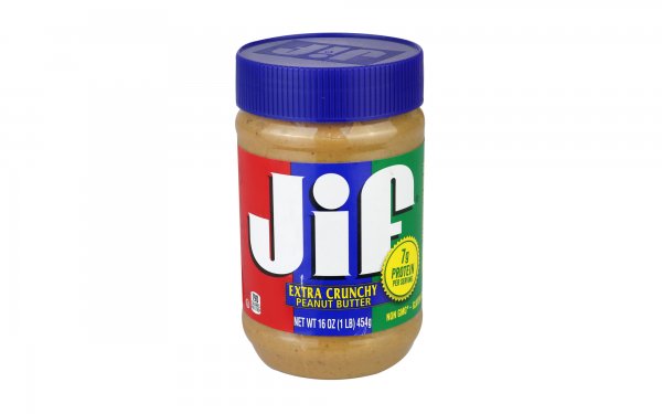 کره بادام‌زمینی جیف (Jif) نوع Extra Crunchy مقدار 454 گرم
