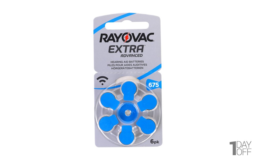باتری سمعک ریواک (RAYOVAC) نوع 675 رنگ آبی