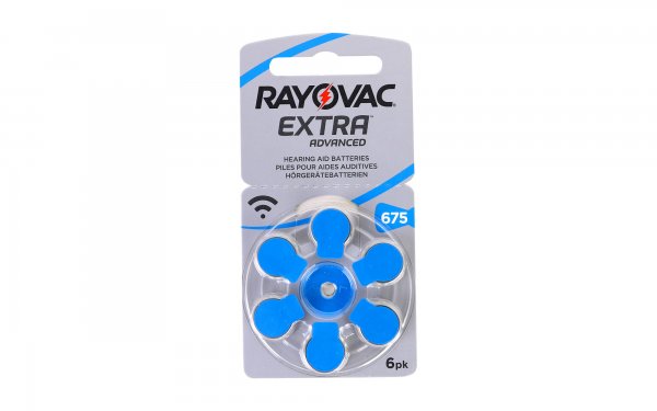 باتری سمعک ریواک (RAYOVAC) نوع 675 رنگ آبی