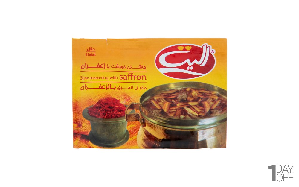 چاشنی خورشت حاوی زعفران الیت مقدار 15 گرم 