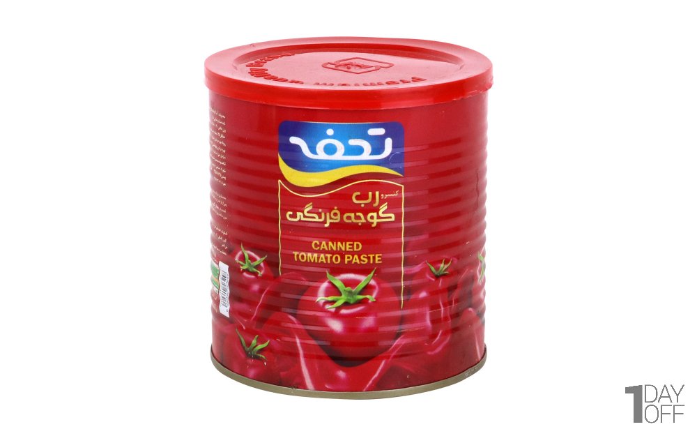 رب گوجه‌فرنگی تحفه مقدار 800 گرم