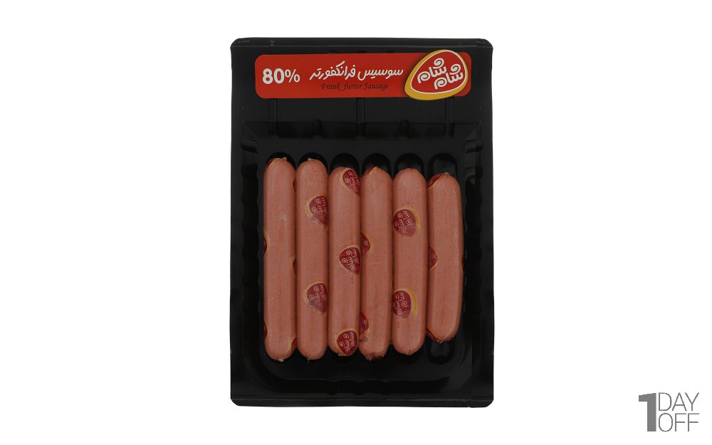 سوسیس فرانکفورتر 80 درصد شام‌شام مقدار 400 گرم  