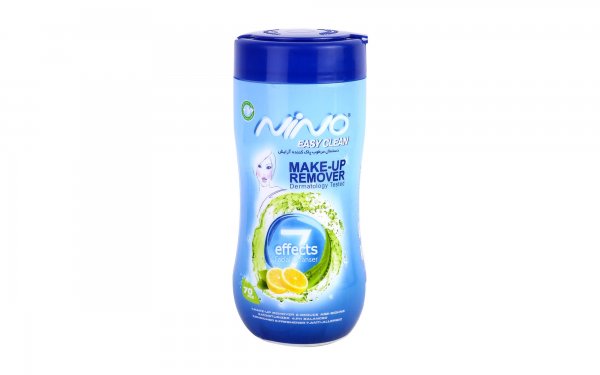 دستمال مرطوب پاک‌کننده آرایش نینو مدل EASY CLEAN بسته 70 عددی 