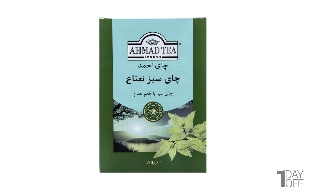 چای سبز با طعم نعناع احمد مقدار 250 گرم