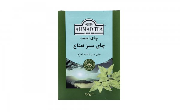 چای سبز با طعم نعناع احمد مقدار 250 گرم
