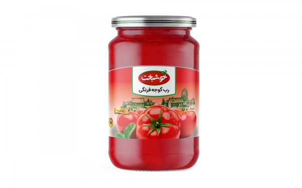 رب گوجه‌فرنگی خوشبخت مقدار 700 گرم 