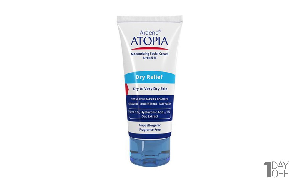 کرم مرطوب‌کننده صورت آردن مدل Dry Relief Atopia مقدار 50 میلی‌لیتر