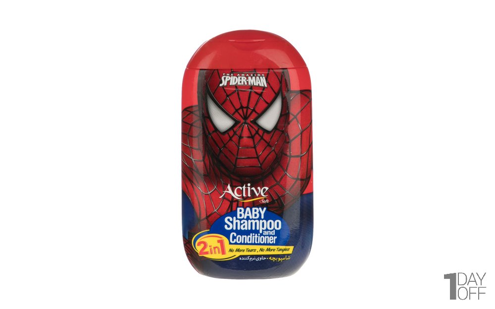 شامپو بچه اکتیو مدل spider man مقدار 280 گرم