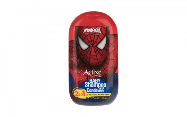 شامپو بچه اکتیو مدل spider man مقدار 280 گرم