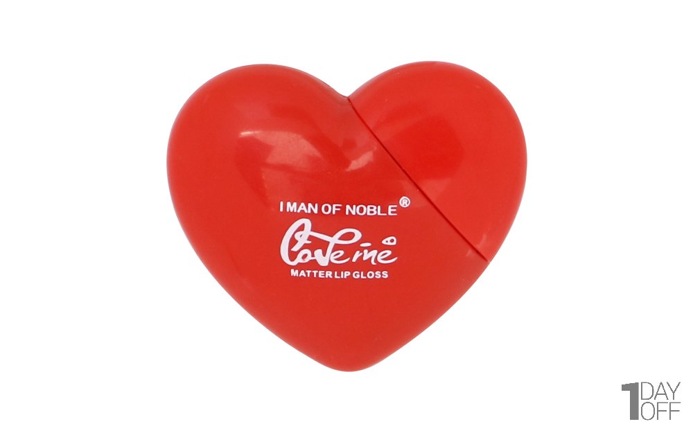 رژلب مایع طرح قلب (Lman & Nobel) رنگ قرمز
