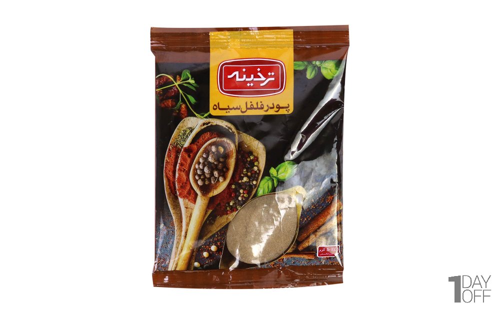 پودر فلفل سیاه ترخینه مقدار 50 گرم