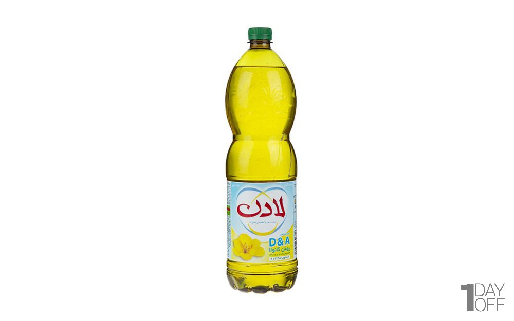 روغن کانولا لادن حاوی ویتامین D و E مقدار 1.5 لیتر