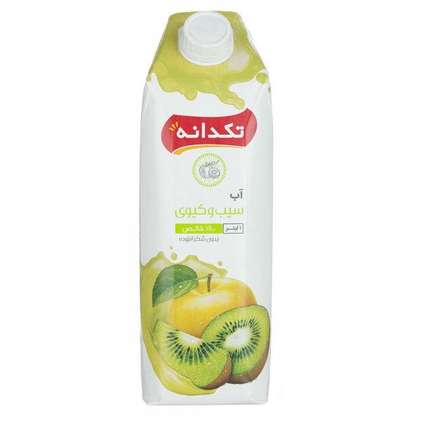 آب سیب و کیوی تکدانه مقدار 1 لیتر