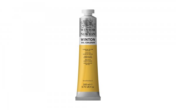 رنگ روغن وینزور (Winsor) سری Winton مقدار 200 میلی‌لیتر رنگ CADMIUM YELLOE HUE