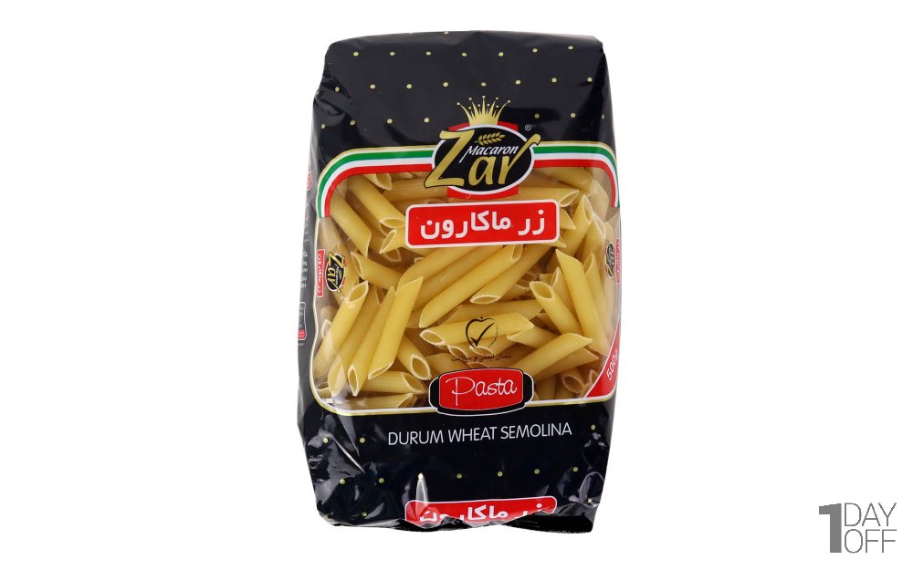پاستا زر ماکارون مدل فرمی پنه ریگاته مقدار 500 گرم