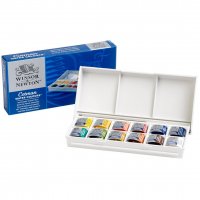 قرص کوچک آبرنگ وینزور (Winsor) سری Cotman بسته 12 رنگ