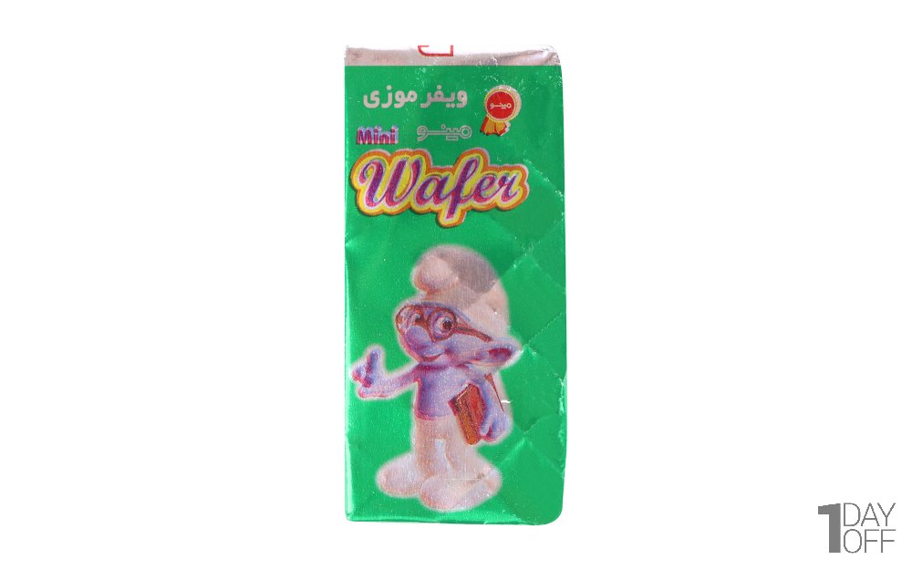 مینی ویفر موزی مینو مقدار 13 گرم