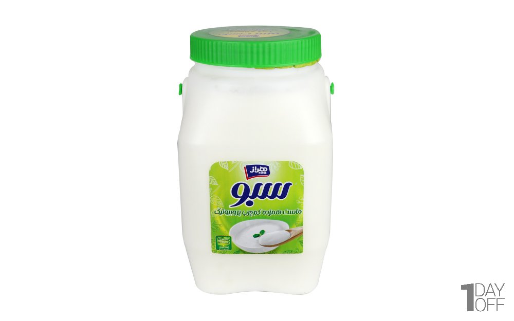 ماست هم‌زده کم‌چرب پروبیوتیک سبو هراز مقدار 1.8 کیلوگرم