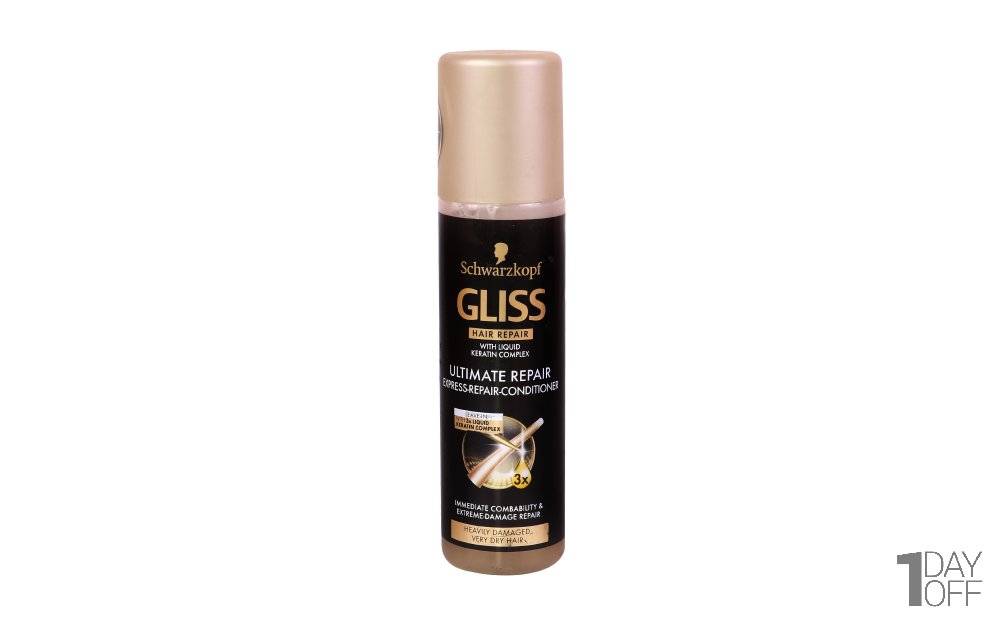 اسپری ترمیم‌کننده مو 200 میلی‌لیتری گلیس (schwarzkopf Gliss)