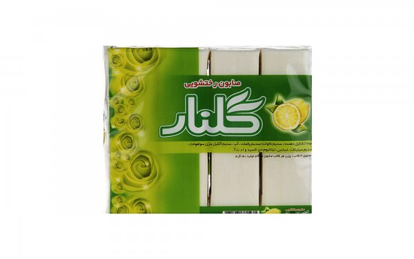 صابون رخت‌شویی با رایحه لیمو گلنار بسته 4 عددی