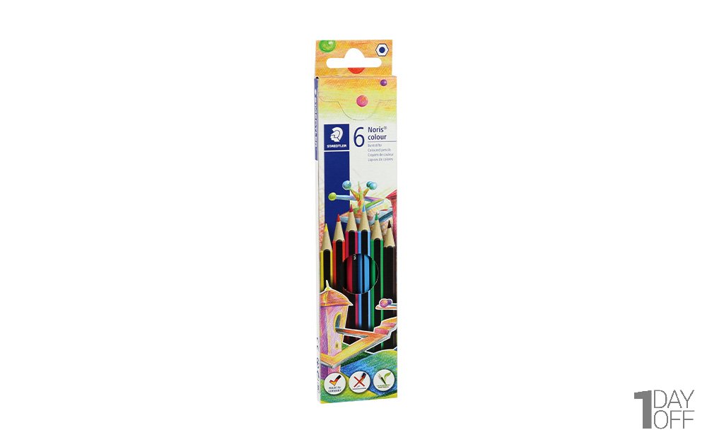 مدادرنگی 6 رنگ استدلر (Staedtler) مدل Noris 