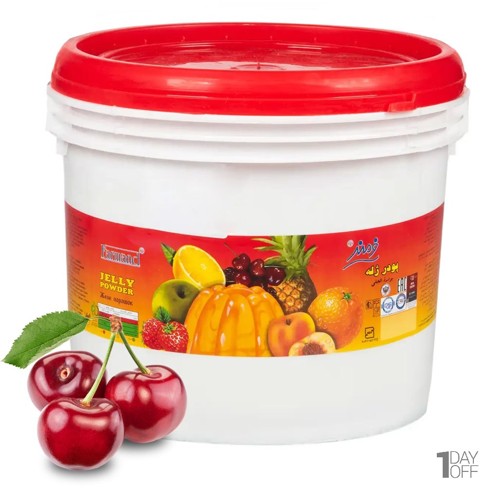 پودر ژله آلبالو سطلی فرمند مقدار 3 کیلوگرم