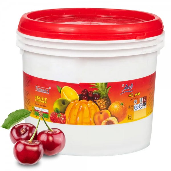 پودر ژله آلبالو سطلی فرمند مقدار 3 کیلوگرم