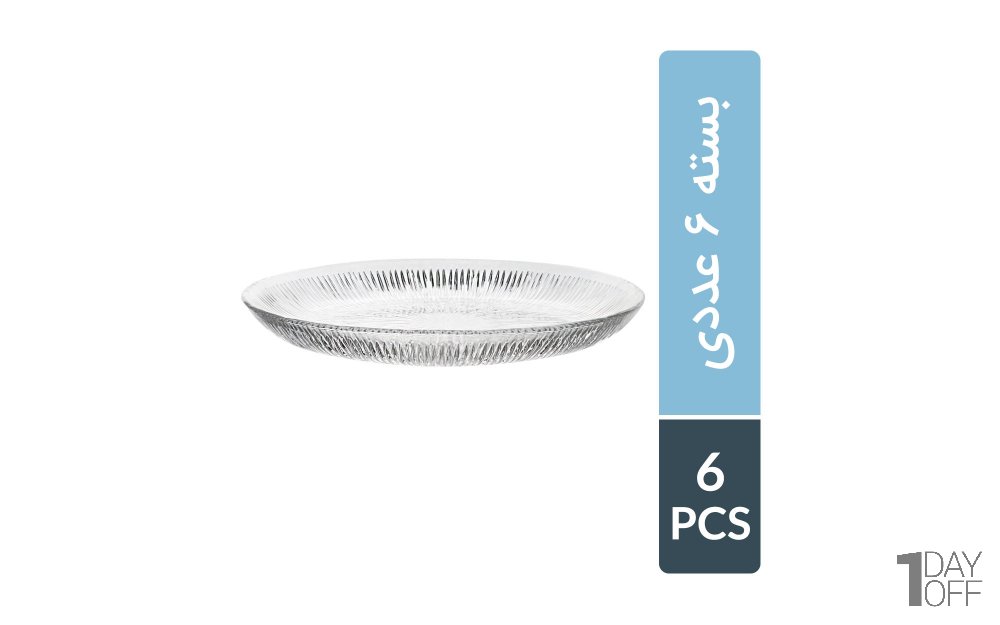 بشقاب میوه خوری نوری‌تازه مدل SOLO بسته 6 عددی