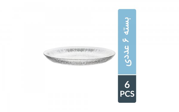 بشقاب میوه خوری نوری‌تازه مدل SOLO بسته 6 عددی