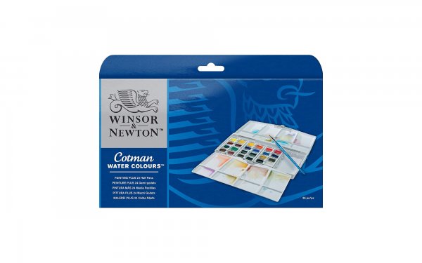 قرص کوچک آبرنگ وینزور (Winsor) سری Cotman بسته 24 رنگ